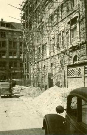 Hessische Bank - Stahlrohrgerüst, 1948