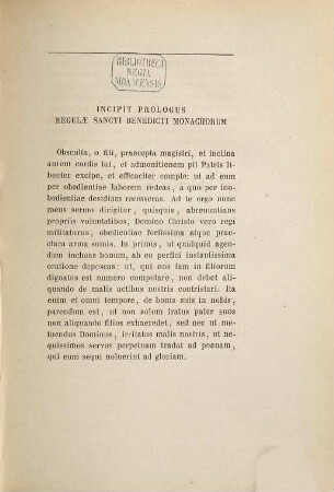 Pauli Warnefridi diaconi Casinensis In sanctam regulam commentarium : ad XIV. saecularem Sanctissimi Patris Benedicti nativitatis annum