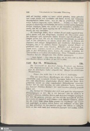 236. 1543, Mai 23. Wittenberg