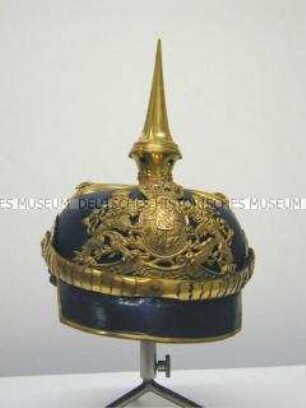Helm Modell 1886 für Offiziere der Linien-Infanterie, Bayern