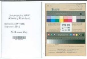 Entnazifizierung Karl Rohlmann , geb. 08.02.1905 (Tischlermeister)