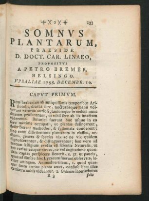Somnus Plantarum, ...