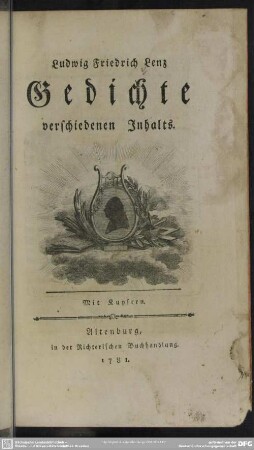 Gedichte verschiedenen Inhalts : Mit Kupfern
