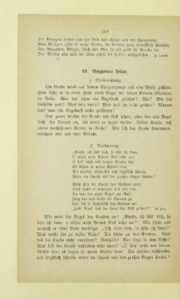 19. Vögleins Bitte