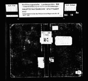 Kriegsstammrolle der 4. Batterie