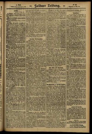 Zweite Ausgabe vom Donnerstag, den 13. März 1913.