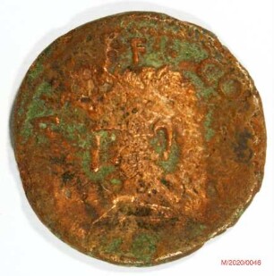 Römische Münze, Nominal As, Prägeherr Caligula für Agrippa, Prägeort Rom, Original