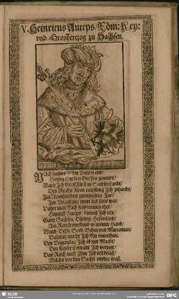 Heinricus Auceps, Röm: Key: und Groshertzog zu Sachsen