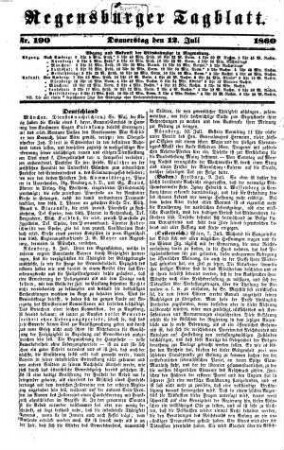 Regensburger Tagblatt : Kampf-Organ für nationale Freiheit und soziale Gerechtigkeit. 1860 = Jg. 23, 7 - 9