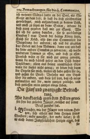 104-116, Die Fünf und zwanzigste Betrachtung. - Die sieben und zwanzigste Betrachtung.