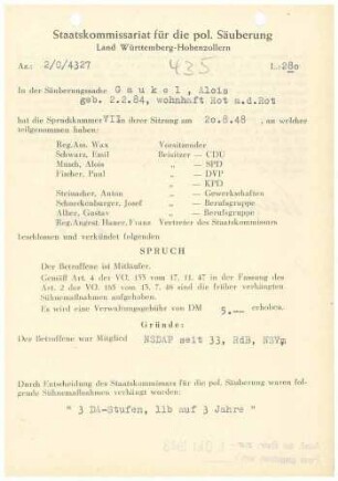 Gaukel, Alois