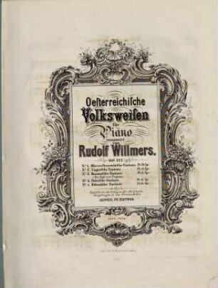 Österreichische Volksweisen : für Piano ; op. 122, 5. Böhmische Fantasie