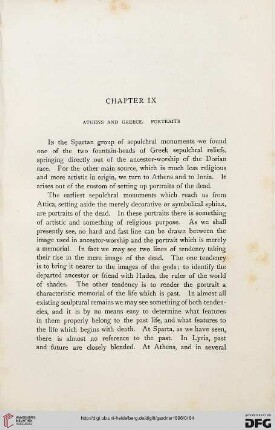 Chapter IX: Athens and Greece. Portraits
