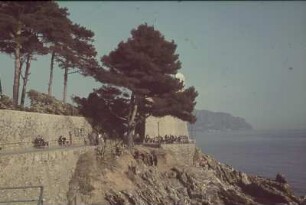 Reisefotos. Promenade an einer Bastion. Blick zum Meer