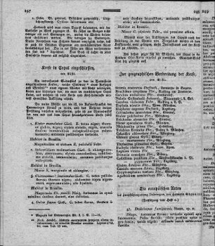 Zur geographischen Verbreitung der Kerfe