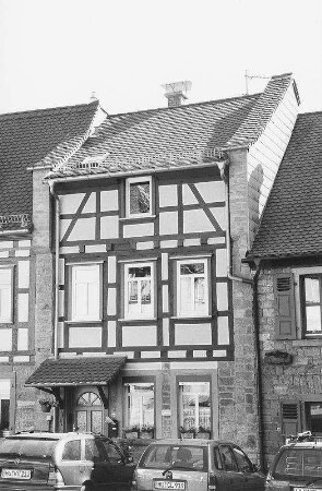 Wohnhaus, Fachwerk; Gelnhausen, Am Rain 19