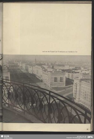 Von der Kuppel des Turmhauses am Frankfurter Tor