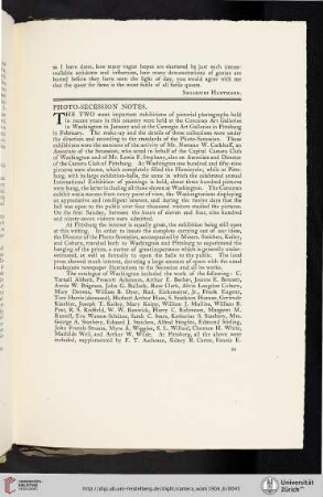 Photo-Secession Notes [unsigned text]
