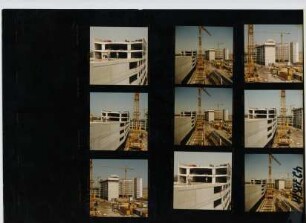 Platzbebauung Hauptbahnhof Düsseldorf Ostseite - Parkhaus, 1985