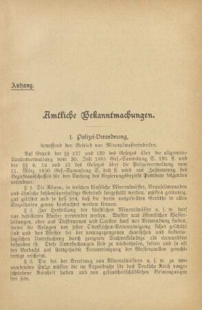 1. Polizeiverordnung