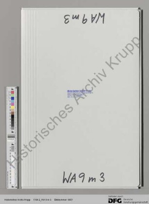 Geheim-Konto, Bd. 1. [auszugsweise Abschrift der Archivalie FAH 2 A 46]