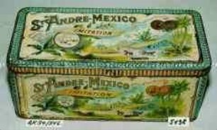 Blechdose für 100 Stück Zigarren? "ST. ANDRE-MEXICO IMITATION"
