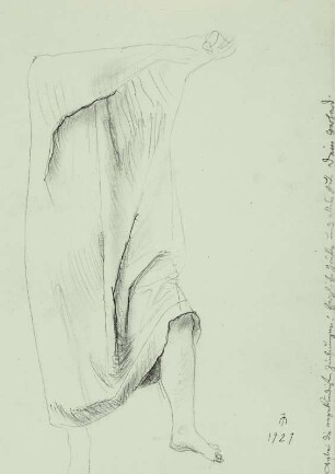 Gewandstudie (Ganzfigur von vorn)