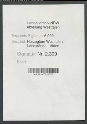Belege (Nr. 1-7) zu der Kriegskostenrechnung 1800/1801