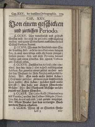 Cap. XXV. Von einem geschickten und zierlichen Periodo.