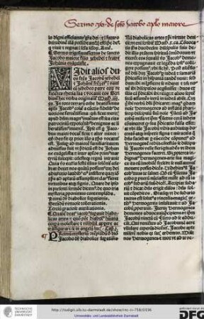 Sermo trigesimussextus de sancto Jacobo maiore filio Zebedei et fratre Johannis evangeliste.