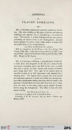 Addenda to Claude Lorraine