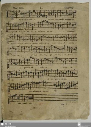[Cantus sacri concentus a voce sola]