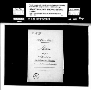 Das Wunder des Beatus. Drama von Hans Müller