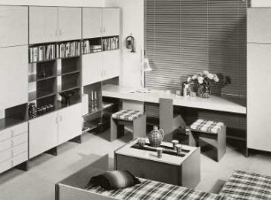 Kombiniertes Wohn- und Arbeitszimmer