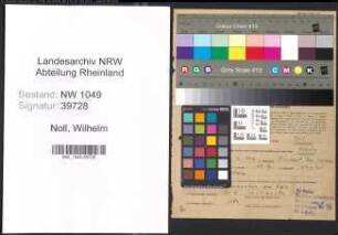 Entnazifizierung Wilhelm Noll , geb. 23.03.1908 (Monteur)