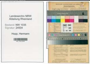 Entnazifizierung Hermann Hopp , geb. 19.11.1914 (Bergbauangestellter)