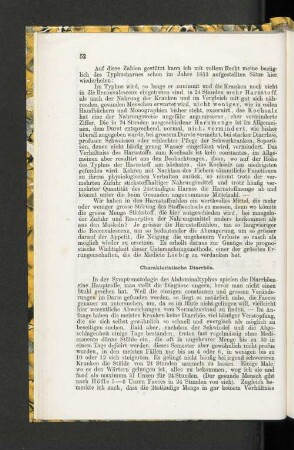 Charakteristische Diarrhöe