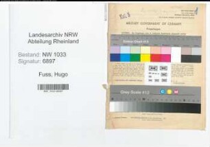 Entnazifizierung Hugo Fuss , geb. 01.01.1909 (Polizist)