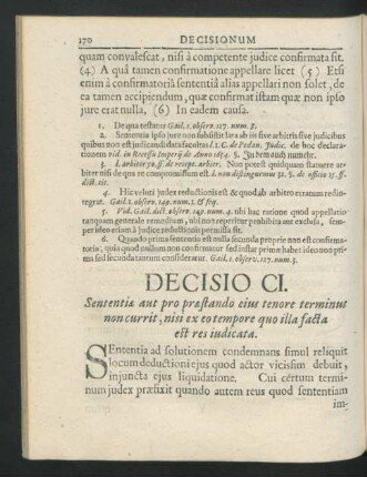 Decisio CI. - CX.