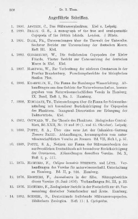 Angeführte Schriften.