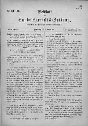 No. 43-44. 30. Oktober 1875