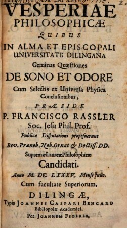 Vesperiae Philosophicae