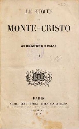Le comte de Monte-Cristo, 2