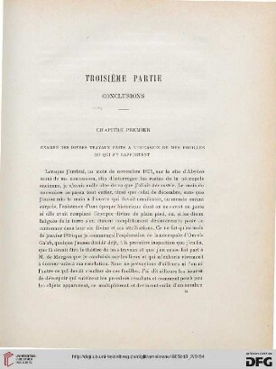 Troisième Partie: Conclusion