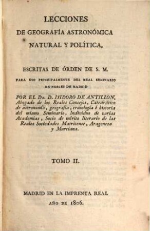 Lecciones de geografia astronomica natural y politica, 2