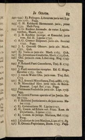 85-96, Nro. 240) - 457)