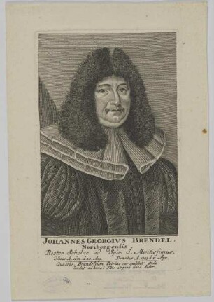 Bildnis des Johannes Georgivs Brendel