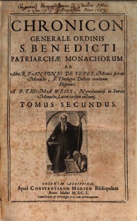 Chronicon Generale Ordinis S.P.N. Benedicti, 2