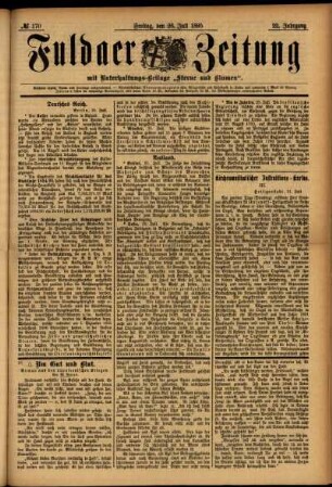 Ausgabe vom Freitag, den 26. Juli 1895.