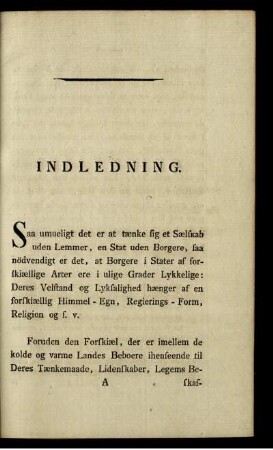 Indledning.